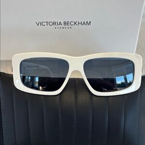 New Victoria Beckham Black and White Sunglasses